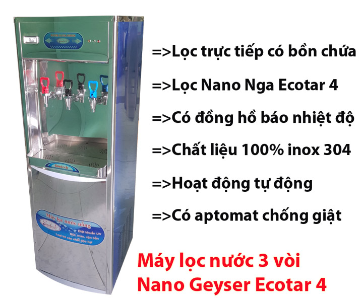 Máy lọc nước Geyser có nóng lạnh